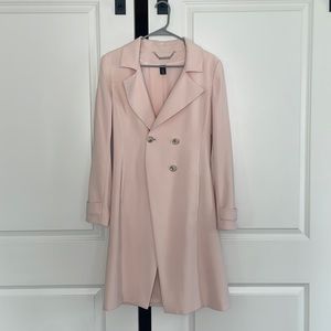 White House Black Market blush trench coat